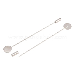 Brass Stick Lapel Pins with Round Pad Tray&nbsp;LS-KK-A301-01P