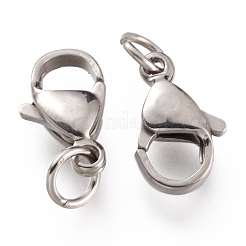 Tarnish Resistant 304 Stainless Steel Lobster Claw Clasps&nbsp;STAS-G240-01D-P