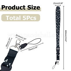 4Pcs Polyester Mobile Straps&nbsp;HJEW-HS0001-07A