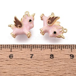 Brass Micro Pave Clear Cubic Zirconia Pendants&nbsp;KK-Q074-20G