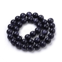 Synthetic Blue Goldstone Beads Strands&nbsp;X-G-S259-41-8mm