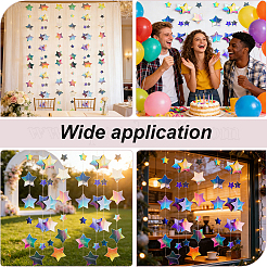 3Pcs Paper Star Hanging Banners&nbsp;AJEW-CN0007-86