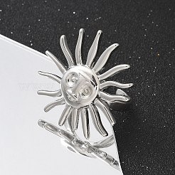 Brass Cuff Finger Rings for Women Men&nbsp;RJEW-U033-08P