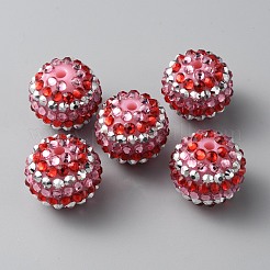 Valentine's Day Theme Resin Rhinestone Beads&nbsp;LS-RESI-TAC0004-28N