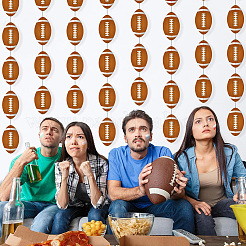 Rugby Decoration Paper Hanging Banners&nbsp;AJEW-SP0004-84