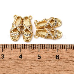 Brass Micro Pave Cubic Zirconia Pendants&nbsp;KK-P308-60G