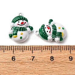 Christmas Themes Baking Paint Alloy Pendants&nbsp;LS-FIND-G097-02C