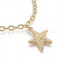 304 Stainless Steel Charm Bracelets&nbsp;BJEW-F383-02G
