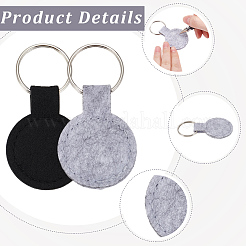 30Pcs 2 Colors Polyester Keychains&nbsp;KEYC-SP0001-61