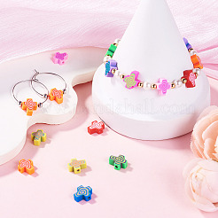 5 Strands Handmade Polymer Clay Beads Strands&nbsp;CLAY-TA0002-13
