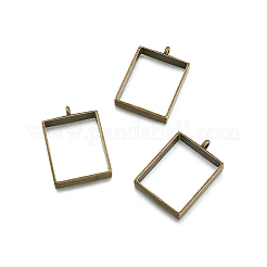 Alloy Open Back Bezel Big Pendants&nbsp;PALLOY-TA0021-02AB
