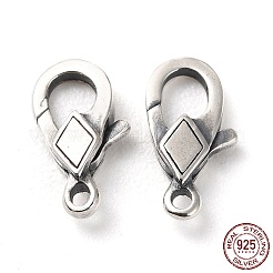 925 Thailand Sterling Silver Lobster Claw Clasps&nbsp;STER-D003-12AS