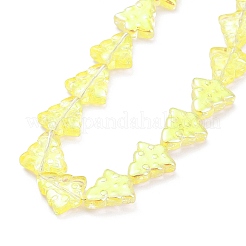 Transparent Electroplate Glass Bead Strands&nbsp;EGLA-C002-HP03