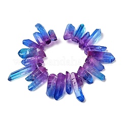 Two Tone Natural Quartz Crystal Beads Strands&nbsp;G-Z131-K01-04