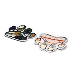 12Pcs 12 Colors Devil's Claw Embroider Thread Cloth on/Sew On Patches&nbsp;PATC-K001-03