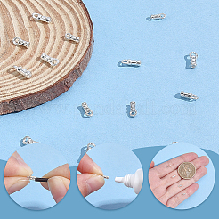20Pcs 4 Styles 925 Sterling Silver Cord Ends&nbsp;STER-BBC0009-60