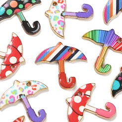 10Pcs 5 Colors Alloy Enamel Pendants&nbsp;FIND-YW0003-30