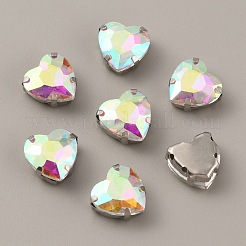 Heart Shape Sew on Rhinestone&nbsp;FIND-WH0128-92A