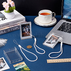 3Inch Plastic Rectangle Photo Cases Pendant Decoration&nbsp;DIY-WH0504-833