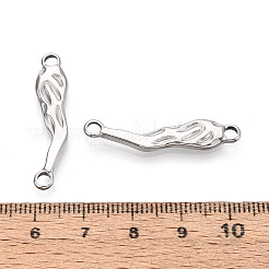 304 Stainless Steel Textured Hot Pepper Links/Cennector Charms&nbsp;STAS-T067-86P