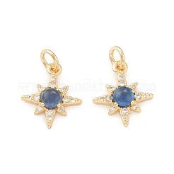 Eco-Friendly Brass Micro Pave Cubic Zirconia Charms&nbsp;X-KK-I698-28G