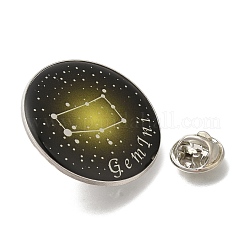 Twelve Constellation Creative Alloy Badges Constellation Brooches&nbsp;LS-JEWB-S033-01P-C