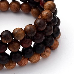 Unisex Natural Wood Beaded Stretch Bracelets Sets&nbsp;X-BJEW-JB05463