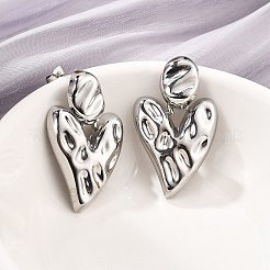 304 Stainless Steel Dangle Stud Earrings&nbsp;EJEW-D319-13P