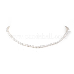 Natural Keshi Pearl Two Sides Polished Beaded Necklaces for Women&nbsp;NJEW-JN05336-02