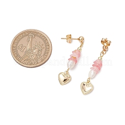 5Pair 304 Stainless Steel Dangle Stud Earrings&nbsp;EJEW-JE06391