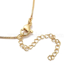 Brass Micro Pave Cubic Zirconia Letter Pendant Necklaces&nbsp;LS-KK-Z069-01G-V