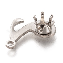 Tarnish Resistant 304 Stainless Steel Pendant Rhinestone Settings&nbsp;X-STAS-I176-19P