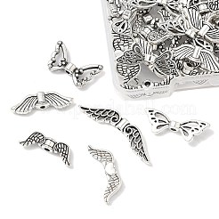 60Pcs 6 Styles Tibetan Style Alloy Beads&nbsp;TIBEB-FP0001-06