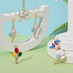 40Pcs 4 Style Alloy Enamel Pendants&nbsp;ENAM-LS0001-22LG