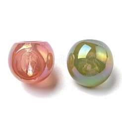 Plating Iridescent Acrylic Beads&nbsp;OACR-R256-02