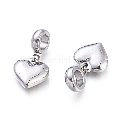 Non-Tarnish 304 Stainless Steel European Dangle Charms&nbsp;X-STAS-F243-39P