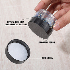 8Pcs 4 Styles 2 Colors PET Plastic Cream Jar&nbsp;CON-CN0001-15