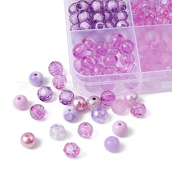375Pcs 15 Styles Acrylic Beads&nbsp;MACR-YW0002-59A
