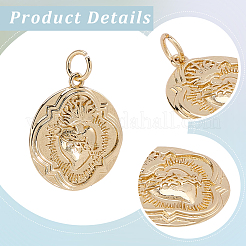 12Pcs Brass Pendants&nbsp;KK-BBC0024-99