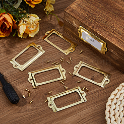 50Pcs Rectangle Iron Label Frame&nbsp;FIND-FH0018-09G