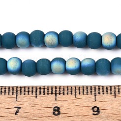 Frosted Opaque Glass Beads Strands&nbsp;GLAA-T032-P4mm-MBB14