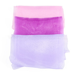 6Pcs 3 Colors Solid Color Nylon Silk Scarf for Women Girls&nbsp;AJEW-TA0003-36