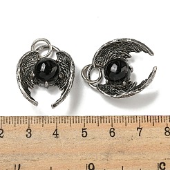 Bat Natural Obsidian Pendants&nbsp;G-F766-03AS-05