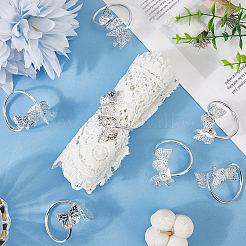 Butterfly Iron Napkin Rings&nbsp;AJEW-WH20070-109S