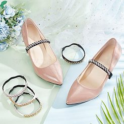 4 Pairs 4 Colors Anti-Loose Shoe Laces for High-Heeled Shoes&nbsp;DIY-CP0008-56