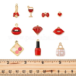 20Pcs 10 Styles Women Theme Alloy Pendants&nbsp;ENAM-FP0002-07
