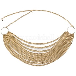 Alloy Curb Chain Multilayer Waist Chains for Women&nbsp;FS-WG2C43C-01