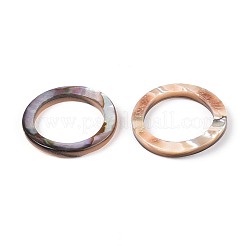 Natural Paua Shell Linking Rings&nbsp;SSHEL-N041-01B
