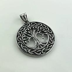 Tree of Life Hollow Tree of Life Pendant 304 Stainless Steel Punk Necklace Jewelry&nbsp;HL3986