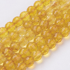 Natural Quartz Crystal Beads Strands&nbsp;X-G-G099-F6mm-19